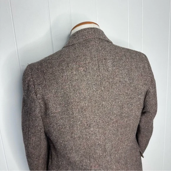 Classic Brown Tweed Men's Blazer - Picture 12 of 12